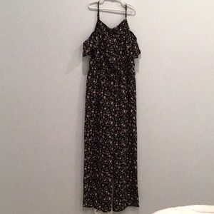 Little girls off the shoulder floral romper